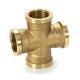 Polished Cross-connection Pipe Fitting with Temperature Rating of 400°F for Heavy-Duty