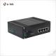 Industrial 4-Port 10/100TX 802.3at PoE + 1-Port 100BASE-FX Ethernet Switch
