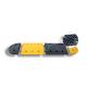 Removable Rubber Speed Bump Black And Yellow For Traffic Control Enhanced Safety