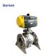 XinYi 5in pn16 250bl Corrosion and high temperature resistance pneumatic flange ball valve pneumatic control valve
