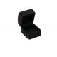 Screen Printing Leather Jewelry Box , Black Jewelry Boxes For Rings Only