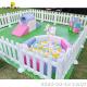 New design area soft play for kids indoor inflatable white bounce house