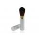 1 Pieces White Retractable Makeup Brush Blush Brush 36mm 18g Aluminium Ferrule