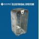 Steel Handy Metallic Outlet Boxes Receptacle For Switch 4X 2* 1-1/2