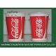 Coca Cola Paper Cold Drink Cups 16 Oz Personalised Printing For Food Truck