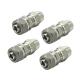 Quick Connect Gas Screw Brass Fittings Male Straight Union Multilayer Pipe In One End And Male Threaded Adapter Screw