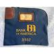VINTAGE BANK OF AMERICA MONEY BAG LOCK BAG ID BAG BILL BAG COIN BAG BANK LOCK BAG