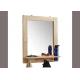 Fashion Silver Bathroom Wall Mirror , Copper Free Big Silver Wall Mirrors