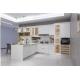 All Wood RTA Kitchen Cabinets Elegant White 18mm Chip Board Furniture