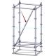 Q235 scaffolding Ringlock vertical diagonal brace hot dip galvanized 900*1000,1200*1000,1800*1000mmL with good quality