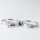 Love Forever Engraved 18k OEM ODM Wedding Pair Rings