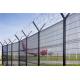 PVC Coated Airport Security Fencing BTO 22 Prison Barbed Wire Fence