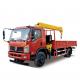 YUNNEI Engine Construction 6 Ton Truck Crane with Straight Arm and Hydraulic Lifts