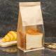 No Odor Thick Brown Bakery Bags with Window Paper Bread Bags Kraft Paper Bags with Window