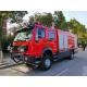 Howo Dry Powder Fire Rescue Truck 4X4 3000L Water 1000 Liters Foam High Performance