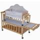 Custom Newborn Baby Wooden Baby Cot Bedding , Baby Sleeping Cot