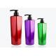PET Plastic Custom Cosmetic Shampoo Bottles 500ml With Lotion Pump