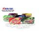 Green Low Fat Healthy Sour fruit Candy , Calorie Free Candy Slide Tin Box