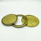 3L Gold Lacquer Metal Can Lids With Pattern Bottom