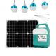 Rechargeable Portable Solar Power Generator Kit USB Charger With Torch Light