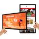 18.5 19inch wall mount touch screen android lcd big size tablet monitor digital signage