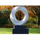 Large Contemporary Metal Garden Stainless Steel Sculpture 160cm For Decor