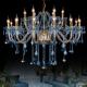 LED E14 Glass Metal Crystal Chandelier Lamp For Wedding Lobby