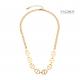 Tide Brand 14k Gold Plated Necklace 8 Pig Nose Chain Style Necklace
