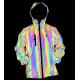 Apparel Custom Vendor China Men'S Colorful Reflective Jacket Night Sporting Hooded Zipper Pullover Hooded Coat