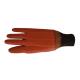 Foam Insulated Liner PVC Coated Gloves Orange Maximum Protection From Acids