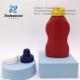 Best Price Plastic Sauce Honey Bottle With Spout Nozzle Flip Top Lid Squeeze Bottle Plastic Ketchup Caps