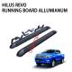 Steel Alloy Car Side Black Truck Step Bars Decoration Accessories For 2015 Toyota Hilux Revo