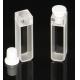 Small Volume Quartz Cuvettes For Spectrophotometer Excellent Thermal Shock Stability