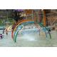 Rainbow Door Aqua Play, Spray Aqua Park Equipment, Fountains Play Structure for Kids Water Park