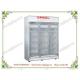 OP-1013 Big Capacity Triple Doors Drug Storage Freezer , Four Wheels Movable Freezer