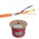 Fire Resistant ABS KPSng 2x2x0.5 White Electrical Cables with Drain Wire 1/0.5tc mm