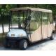 6 Seater Electric Golf Cart Parts And Accessories / Deluxe Brown Golf Cart Enclosures