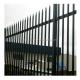America Market Best Choice Black PVC Coated Wrought Iron Fence with Galvanized Ornaments