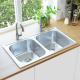 0.8mm 1.0mm Handmade Double Stainless Steel Bar Sinks Top Mount One Piece