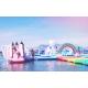 Unicorn Themed Blow Up Water Parks 100 person Capacity