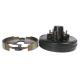Mobile House 12 Inch Trailer Brake Drums 6 Lug Trailer Axle Hub Assembly