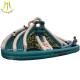 Hansel cheap amusement bouncy castle inflatable slide with pool for kids game center