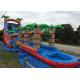 0.55mm PVC Tarpaulin Outdoor Huge Inflatable Water Slides For Rent