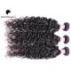Pure Color 6a Remy Hair Bouncy Curl Human Hair Weaving , Long Lasting