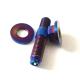 CNC Titanium Exhaust Manifold Stud Kit Burnt Blue GR5