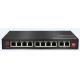 8x10/100/1000Base-TX to 2x10/100/1000Base-TX PoE Switch , with 8-port PoE af / at