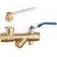 3 In 1 DN20 DN25 Magnetic Lockable Ball Valve Built-In Strainer / Anti-Theft