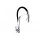Pull Out Single Handle Kitchen Faucet UPC Spray Head Swan Neck 5.7L / Min Water Flow