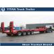 Hydraulic low bed trailer , low profile 60 ton 4 axle 40ft gooseneck trailer