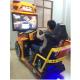 Arcade game yellow color fiberglass material high definition LCD racing